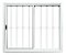 Janela Em Alumínio De Correr Com Grade 1,00 x 1,20 (m) 2F Branca Reli - Imagem 1