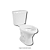 Kit Liberty Vaso Sanitário + Caixa Acoplada 6 L Santa Marina - Imagem 1