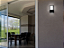 Arandela Led Cube Preto Fosco 12W IP65 6K Biv. AVANT - Imagem 2