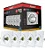 packspot emb.quad.5w biv.pack/5 am 3000k avant - Imagem 1