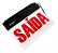 Placa de Emergência SAÍDA 1w VM 1 Lado 356x200mm PT  AVANT - Imagem 1