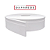 Rodapé EVA Autocolante Branco C/Friso 10cm X 5m  DAPAREDE - Imagem 1