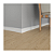 Rodapé EVA Autocolante Branco C/Friso 7cm X 5m  DAPAREDE - Imagem 2