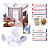 Spot Triplo Articulado Branco  SYKALIGHT - Imagem 3