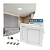 Painel Led Quadrado Sobrepor 12W Branco 6k PS Rajix - Imagem 2