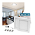Painel Led Quadrado Sobrepor 18W Branco 6k PS Rajix - Imagem 2