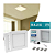 Painel Led Quadrado Sobrepor 24W Branco 6k PS Rajix - Imagem 2