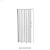 Porta PVC Sanfonada 2,10x0,80 m Branca Plastilit - Imagem 1