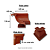 Canto Interno PVC Mogno Allas - Imagem 2