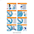 Porta PVC Sanfonada 2,10x0,70 m Bege Plastilit - Imagem 3