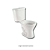 Kit Diva Vaso Sanitário + Caixa Acoplada Branco Onix - Imagem 1
