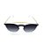 Óculos de Sol Prorider Retrô Dourado e Transparente com lente Degradê Fumê - FY8077-C5 - Imagem 2