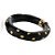 PULSEIRA MOLA RESINA SMALL SPOT PRETO DOURADO COLEÇÃO FELINA NÁDIA GIMENES - Imagem 1