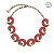 COLAR BRISA OURO VINTAGE VERMELHO SHEILA MORAIS - Imagem 1