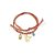 PULSEIRA MACRAMÊ PINGENTES ROSA DOURADO NADIA GIMENES - Imagem 1