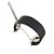 BRACELETE COURO URBAN POWER PRATA COM PRETO - Imagem 1