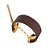 BRACELETE COURO URBAN POWER DOURADO COM VINHO - Imagem 1