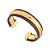BRACELETE FINO URBAN POWER DOURADO COM VINHO - Imagem 1