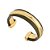 BRACELETE FINO URBAN POWER DOURADO COM VERDE - Imagem 1