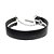 CHOKER COURO URBAN POWER PRATA E PRETO - Imagem 1