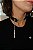CHOKER COURO URBAN POWER PRATA E PRETO - Imagem 2