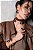 CHOKER COURO URBAN POWER DOURADO E VINHO - Imagem 3