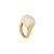 ANEL URBAN POWER RESINA DOURADO E BEGE - Imagem 1