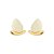 BRINCO DE PINO URBAN MINIMAL DOURADO E BEGE - Imagem 1