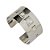 BRACELETE LARGO CÍTRICO PERFUME DE MULHER PRATA E CRISTAL - Imagem 1