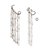 BRINCO COM PIERCING FLORA PRATA - Imagem 1