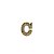 BOTTON LETRA C DOURADO - Imagem 1