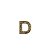BOTTON LETRA D DOURADO - Imagem 1