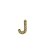 BOTTON LETRA J DOURADO - Imagem 1