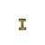 BOTTON LETRA I DOURADO - Imagem 1