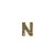 BOTTON LETRA N DOURADO - Imagem 1