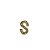 BOTTON LETRA S DOURADO - Imagem 1