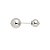 BROCHE ALFINETE BOLA METAL PRATEADO NADIA GIMENES - Imagem 1