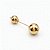 BROCHE ALFINETE BOLA METAL DOURADO - Imagem 2