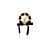 BROCHE PEROLA LEOPARDO GRUME DOURADO NADIA GIMENES - Imagem 2