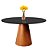 Mesa de Jantar base cone tampo laqueado com vidro 110cm de diâmetro - Imagem 3