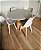 Mesa de Jantar Cone Amadeirada com vidro 80cm de diâmetro - Imagem 2