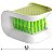 Escova de Limpeza para Talheres 8x5,5 cm Verde Clink - Imagem 1