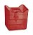 Porta detergente Premium Vermelho translucido 600ml UZ - Imagem 1