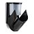 Dispenser mini p/ sabonete liquido / alcool gel 500ml (c/reserv.val. XPRO) PRETO - Nobre - Imagem 2
