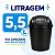 Lixeira Basculante para Pia 5,5L Preto Jaguar - Imagem 3