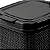 LIXEIRA RATTAN COM CLICK PRETA 4,5L NITRON - Imagem 2