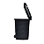 LIXEIRA 7L C/ PEDAL RATTAN PRETA ARQPLAST - Imagem 2