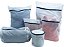 CONJUNTO DE SACOS PARA MAQUINA DE LAVAR VARIADOS 6PCS - OIKOS BRANCO - Imagem 1