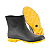 PEGAFORTE - BOTA Preta/Amarelo CANO CURTO 38 GRENDENE - Imagem 3