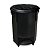 Lixeira Oval com Pedal Preta 30lt Arqplast - Imagem 1